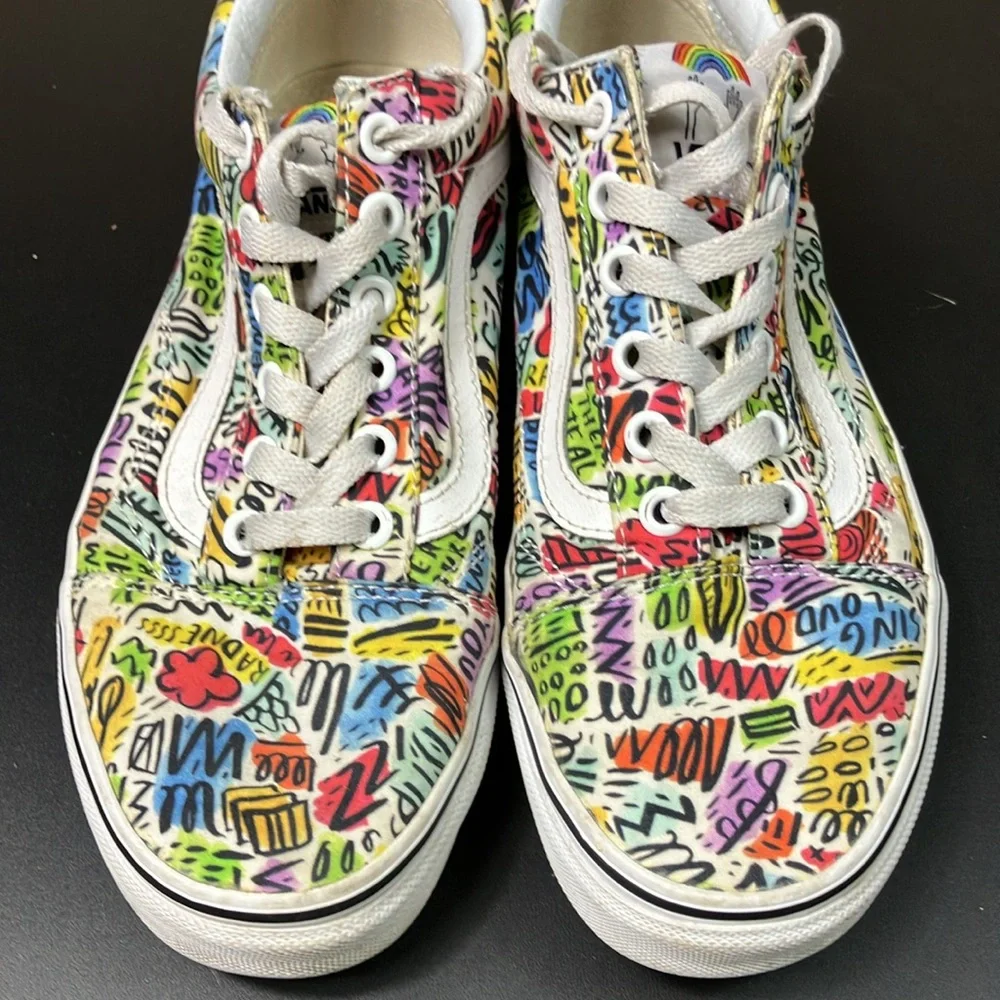 Vans x Crayola x Dallas Clayton Sneaker Shoes Unisex Men’s size 5.5‎ Women’s 7